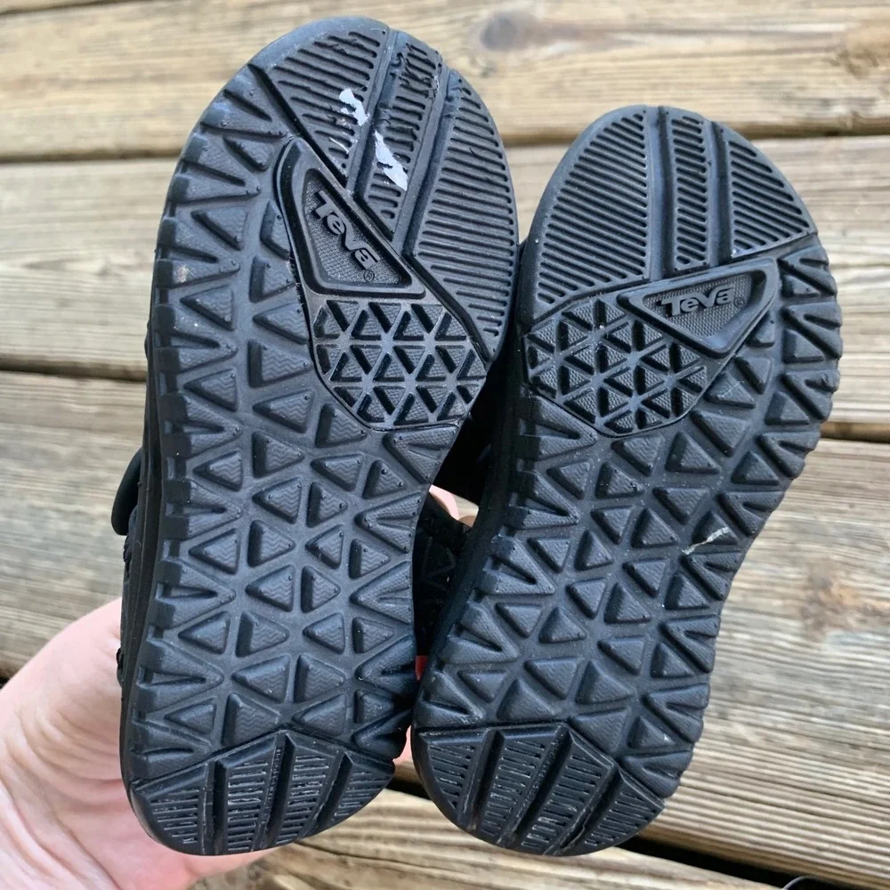 Teva Tidepool CT Water Sandals Baby Toddler Size 5 Black Geometric Closed Toe